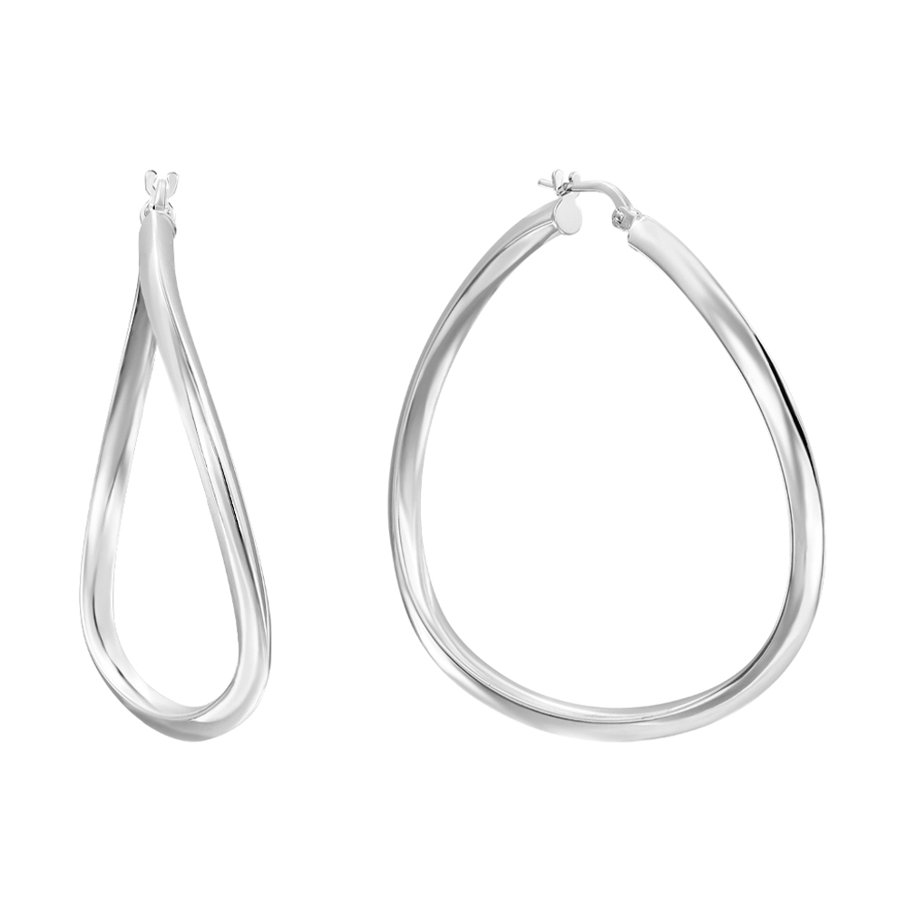 

Серебряные серьги-конго 000136206, 42мм