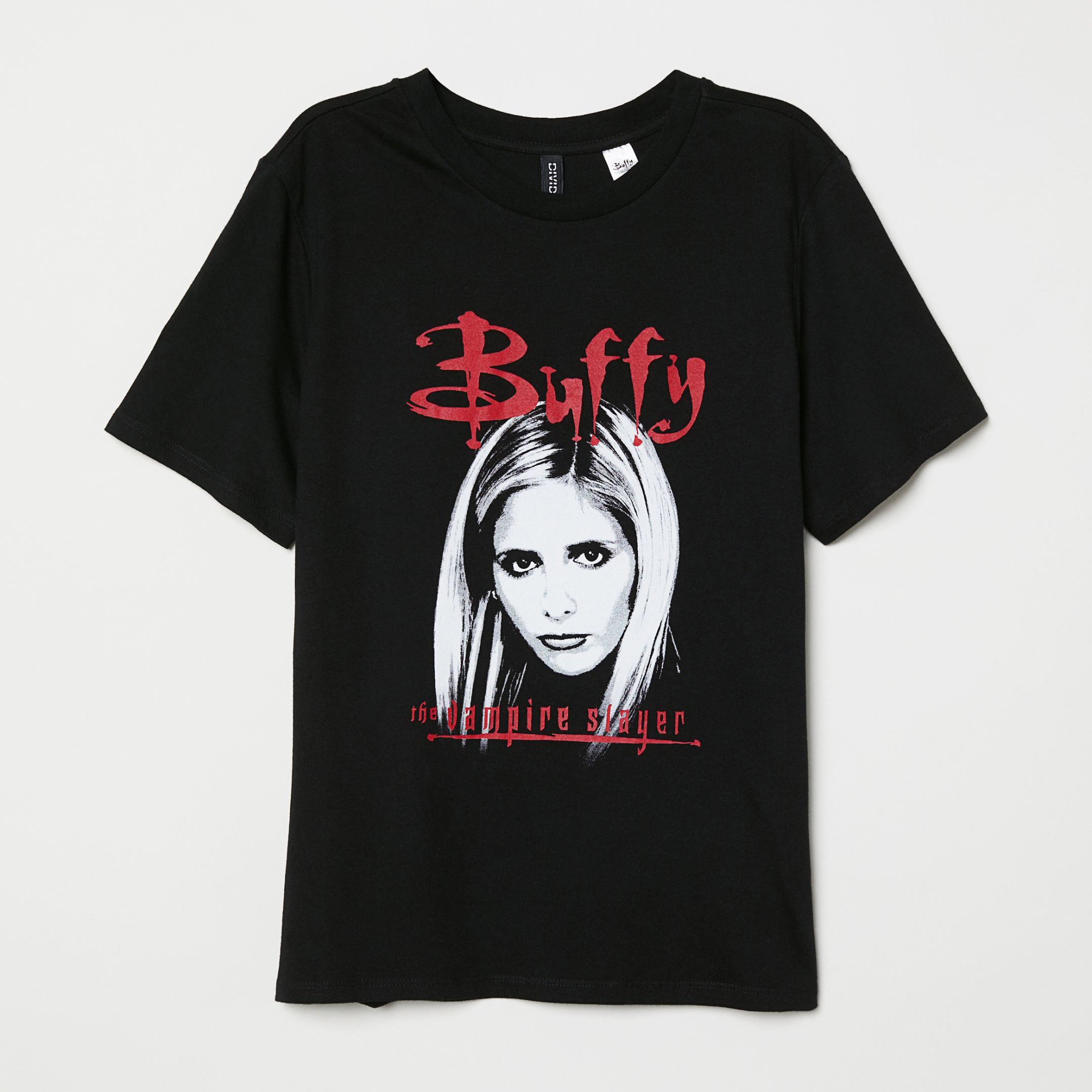 

Футболка H& 03-0657475-012  Черная, Футболка H&M 03-0657475-012 M Черная