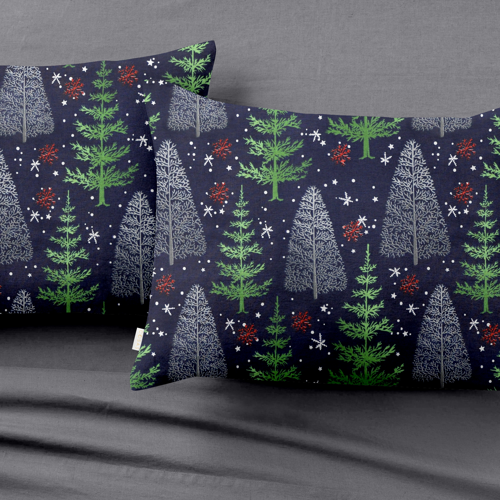 

Комплект постельного белья Cosas Ranfors Graphite Winter Wood Night 200х220