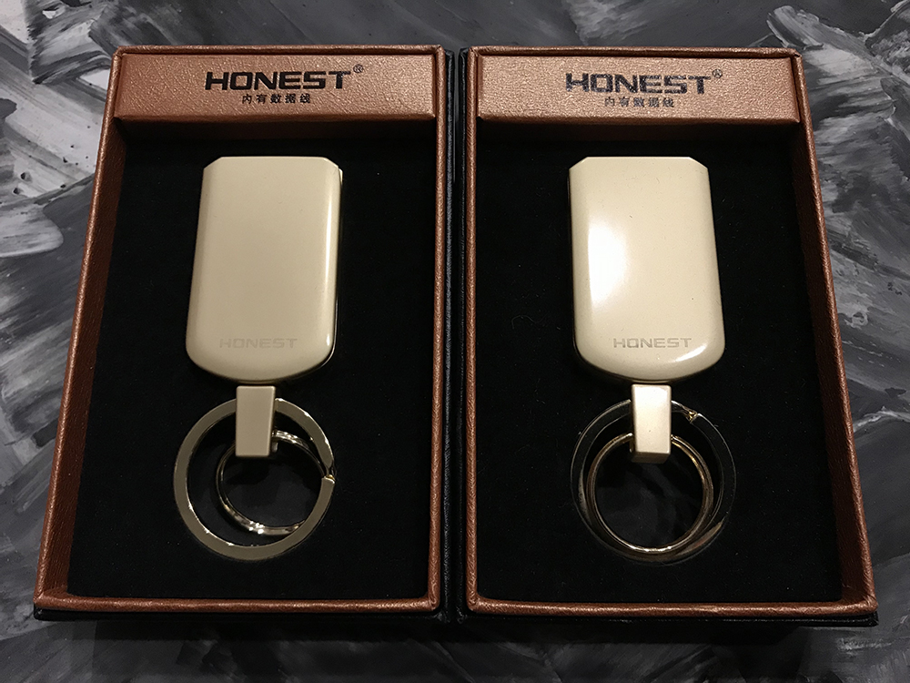 

Зажигалка Usb Honest Спираль + Брелок 40740 Золото