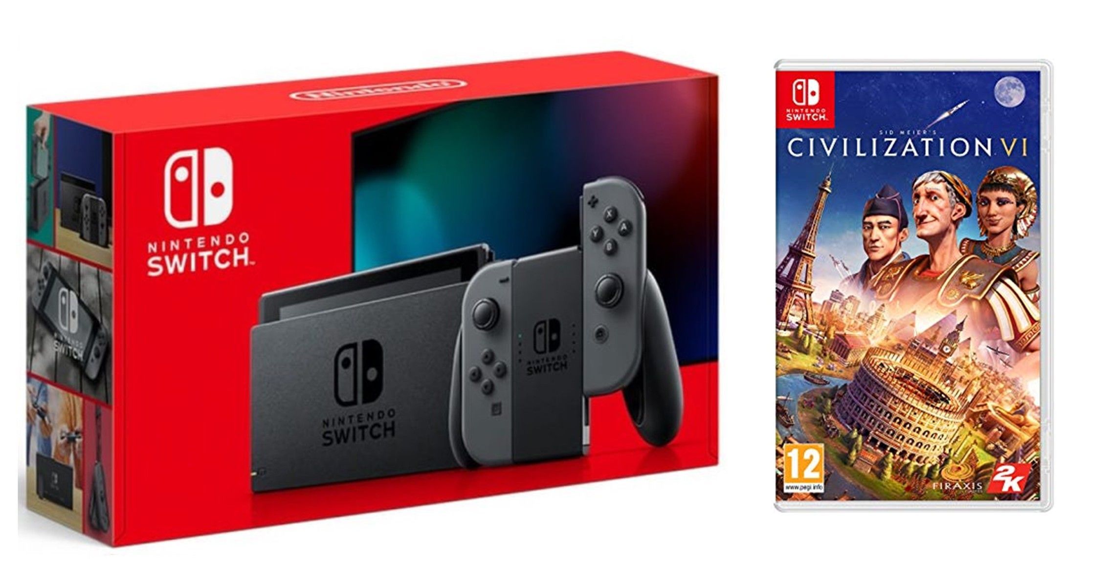 

Nintendo Switch Gray - Обновлённая версия + Civilization VI для Nintendo Switch