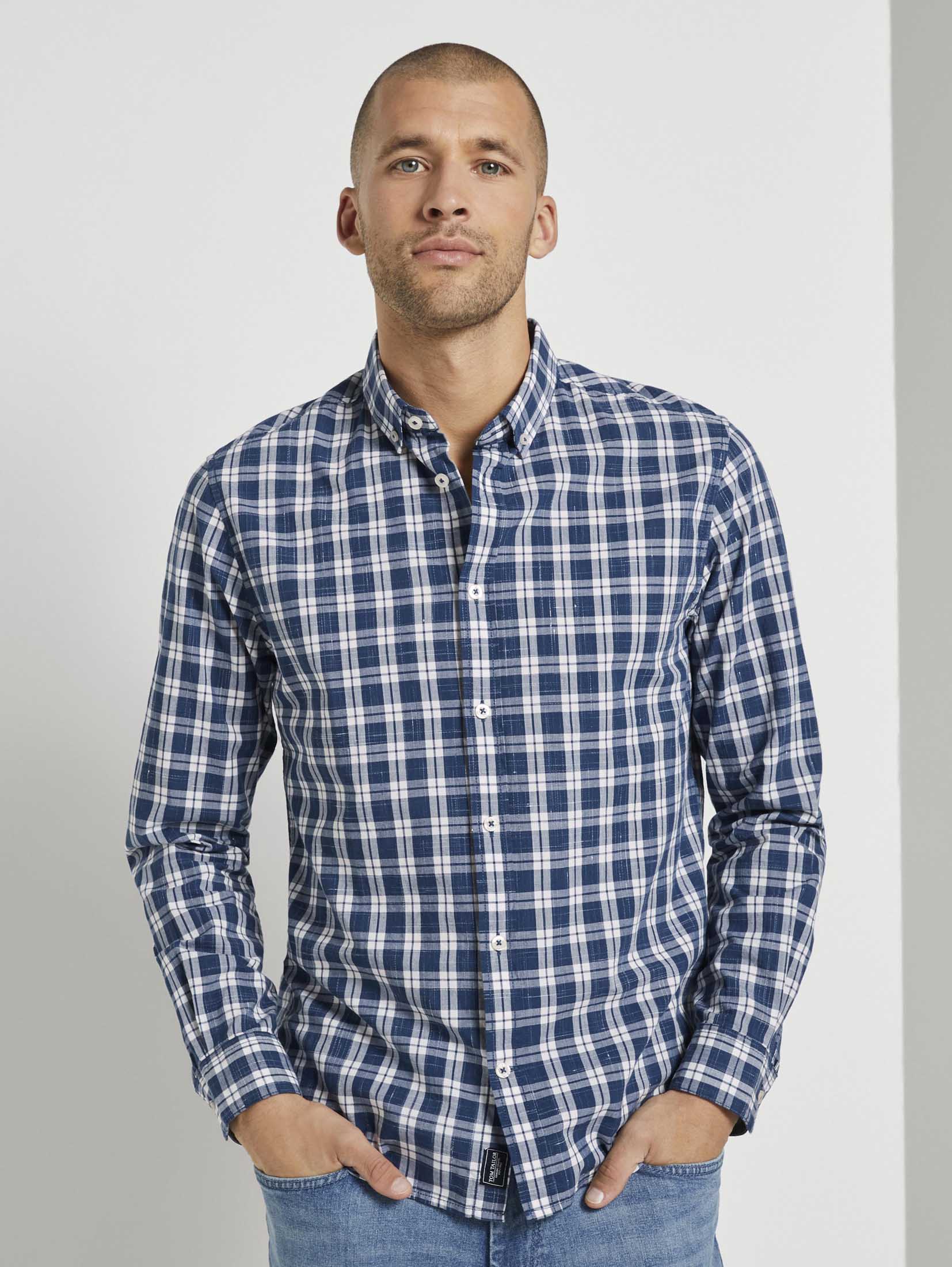 

Рубашка Tom Tailor 1022796-25303 XXXL Синяя с белым