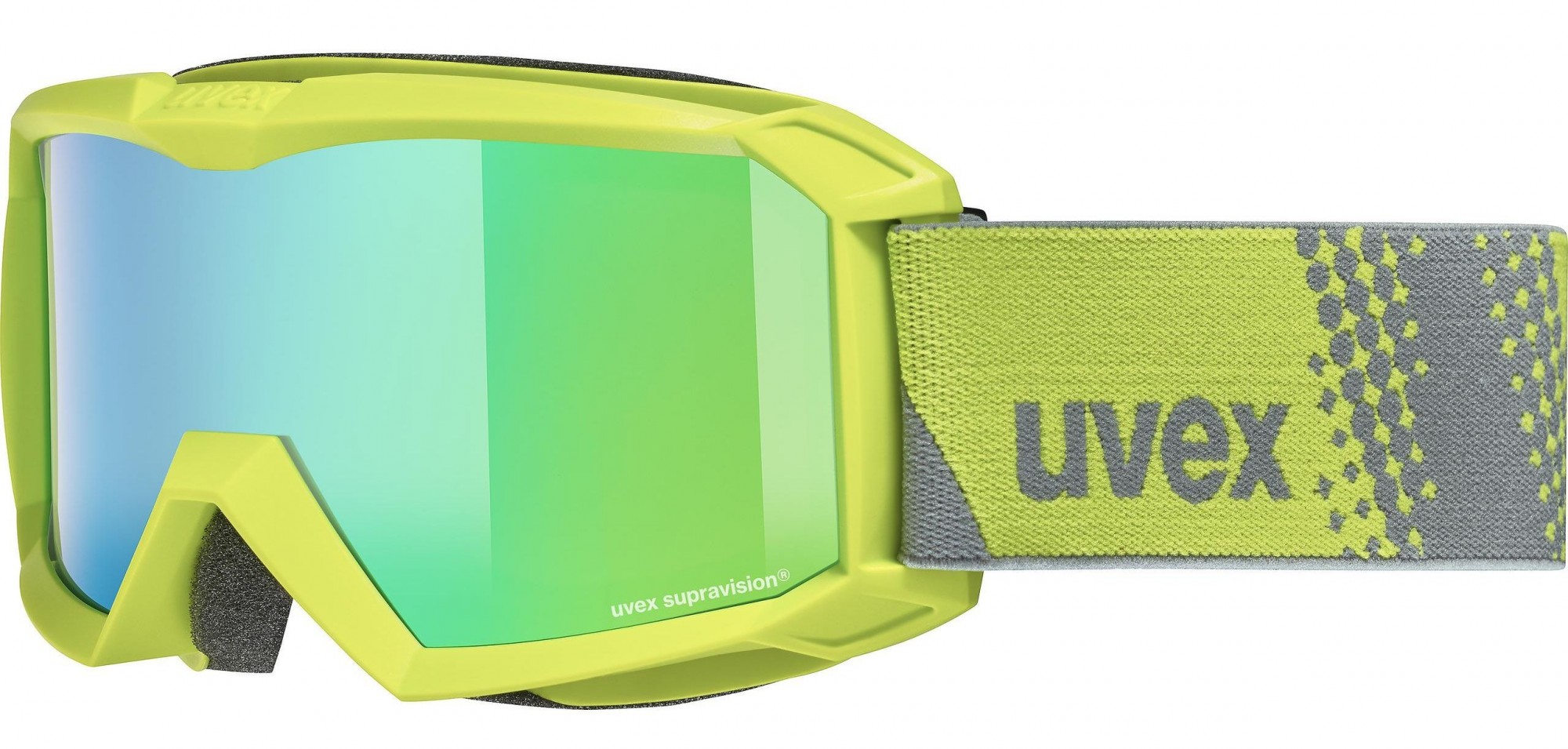 

Детская Горнолыжная Маска UVEX Flizz FM Lime DL Green Smoke Rose