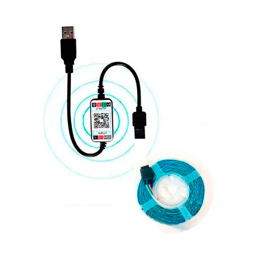 

LED RGB 2м лента подсветки ТВ с Bluetooth управлением, USB (116826)
