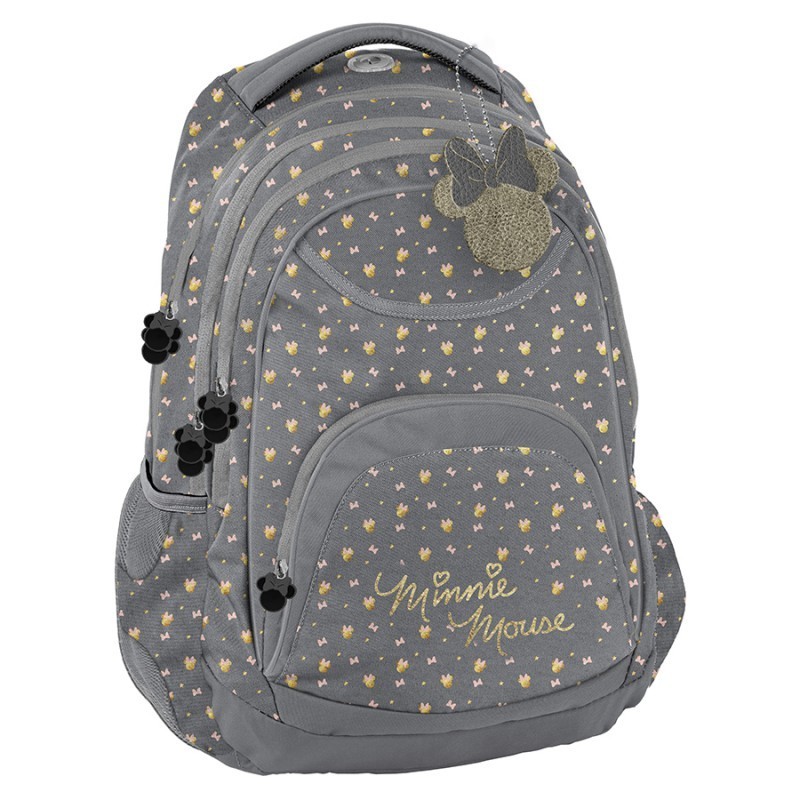 

Рюкзак школьный Paso BeUniq Minnie Gold 40x30x18 см серый DISZ-2708/16