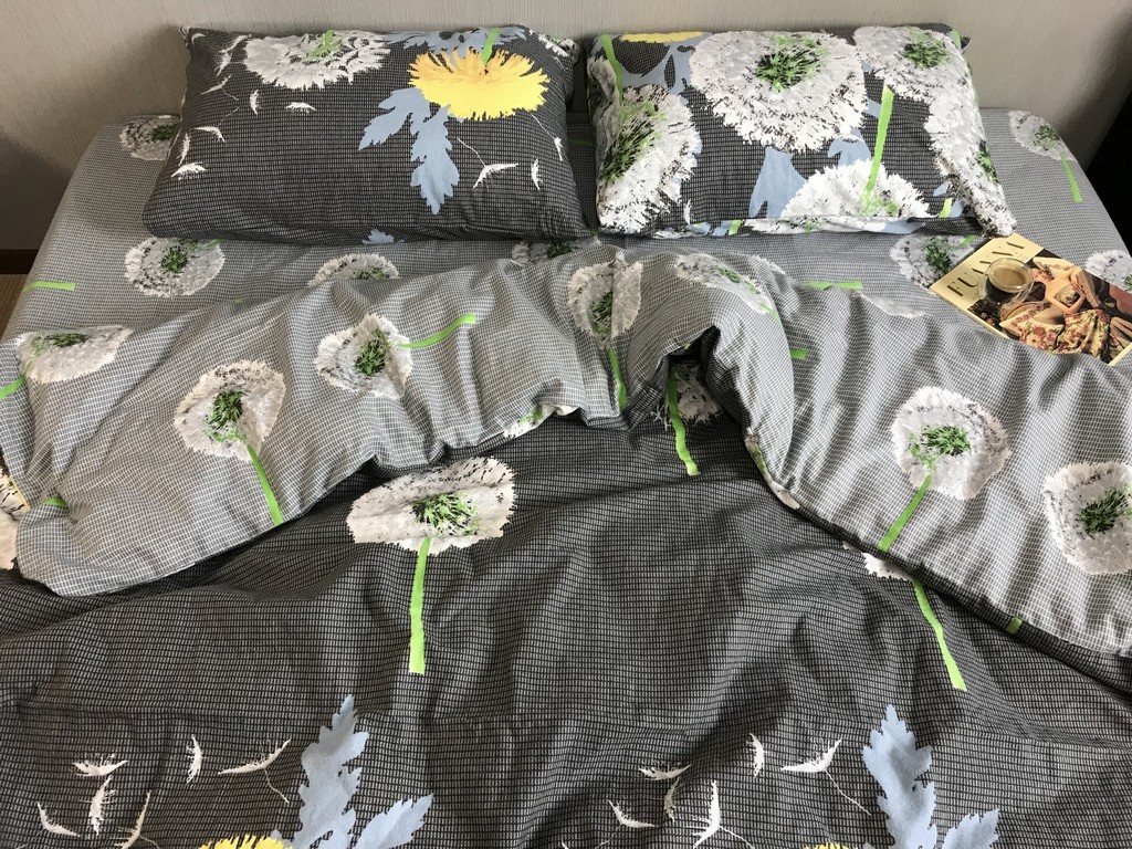 

Постельное белье из фланели «Одуванчики» CottonTwill, комплект двойной, под.175*215 см