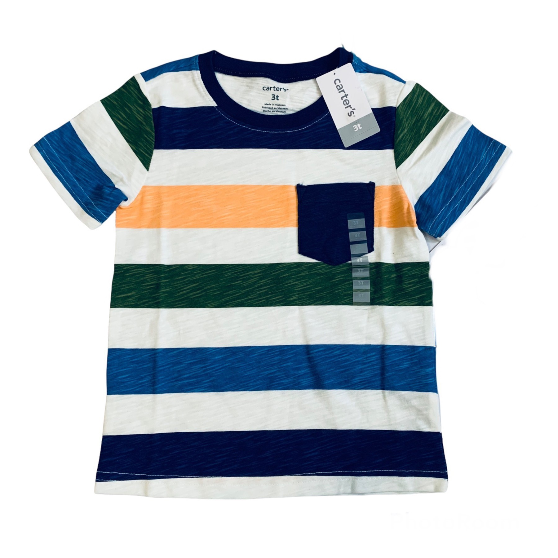 

Футболка Carters 3 года 93-98 см Белая в полосу