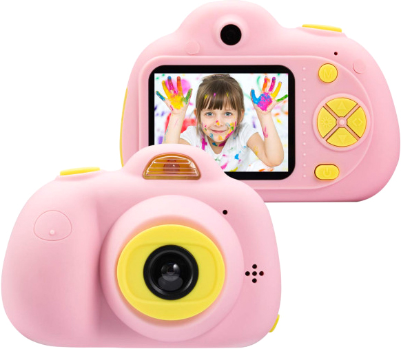 Акция на Цифровой детский фотоаппарат UTG-T c дисплеем и играми Розовый (kp2) (4820176241948) от Rozetka UA
