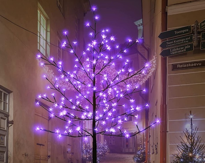 

Дерево Светодиодное Гирлянда 215 LED 1.5 м Розовый