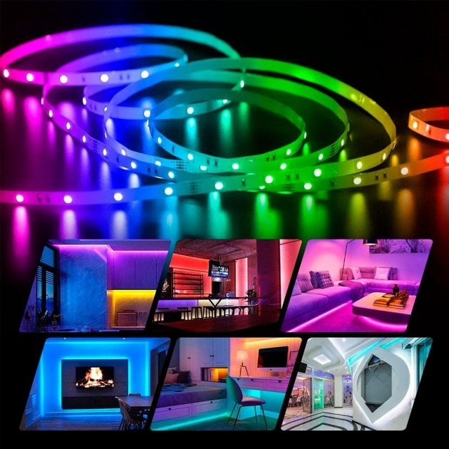 

Лента светодиодная RGB 5050 - полный комплект влагозащищена 5 метров