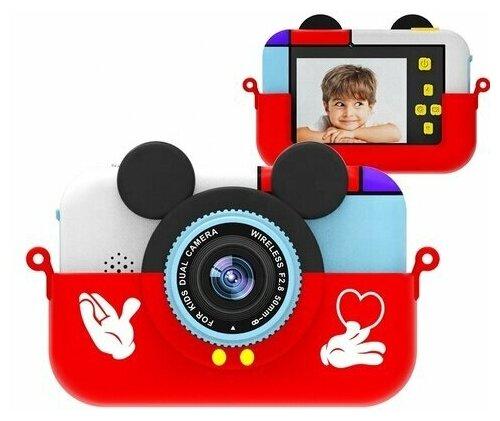 

Детский цифровой фотоаппарат Baby Photo Camera Smart Kids TOY G6 Mickey Mouse Red Микки Маус красный