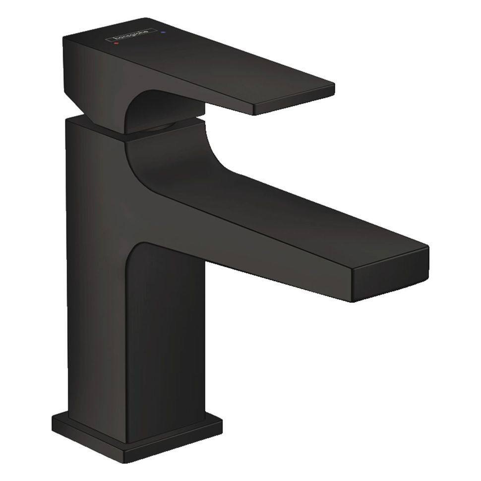 

Смеситель для умывальника Hansgrohe Metropol 100 с донным клапаном push-open, черный матовый (32500670)