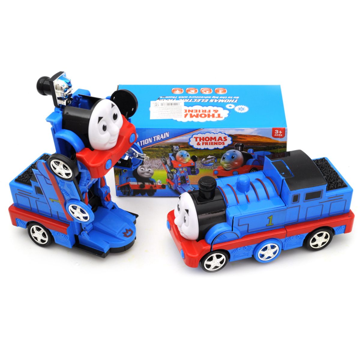 

Игровой набор TOYS поезд-трансформер "Паровозик Томас" 22009 синий (153246)