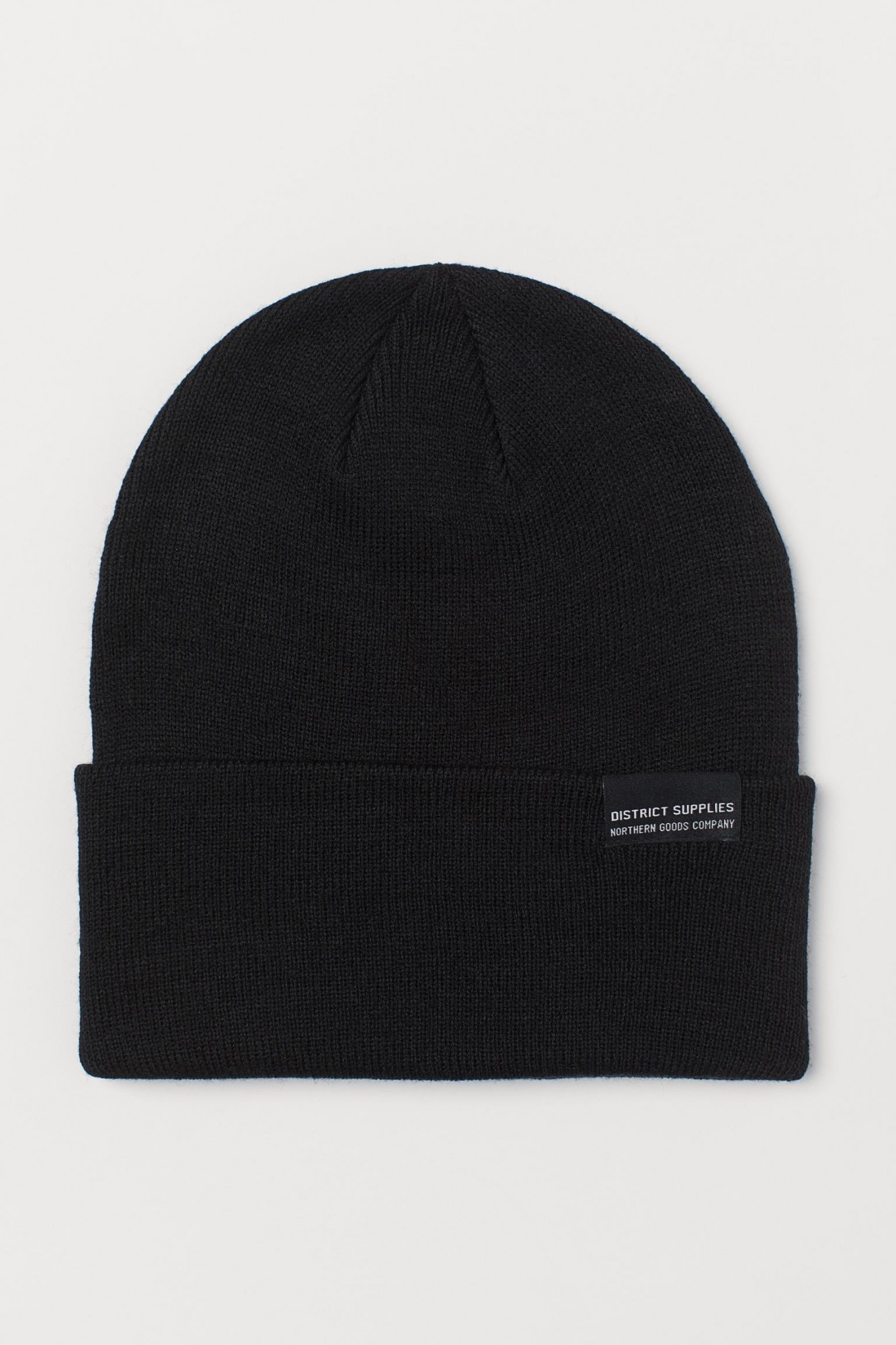 

Шапка с подворотом H&M черная 0727947003