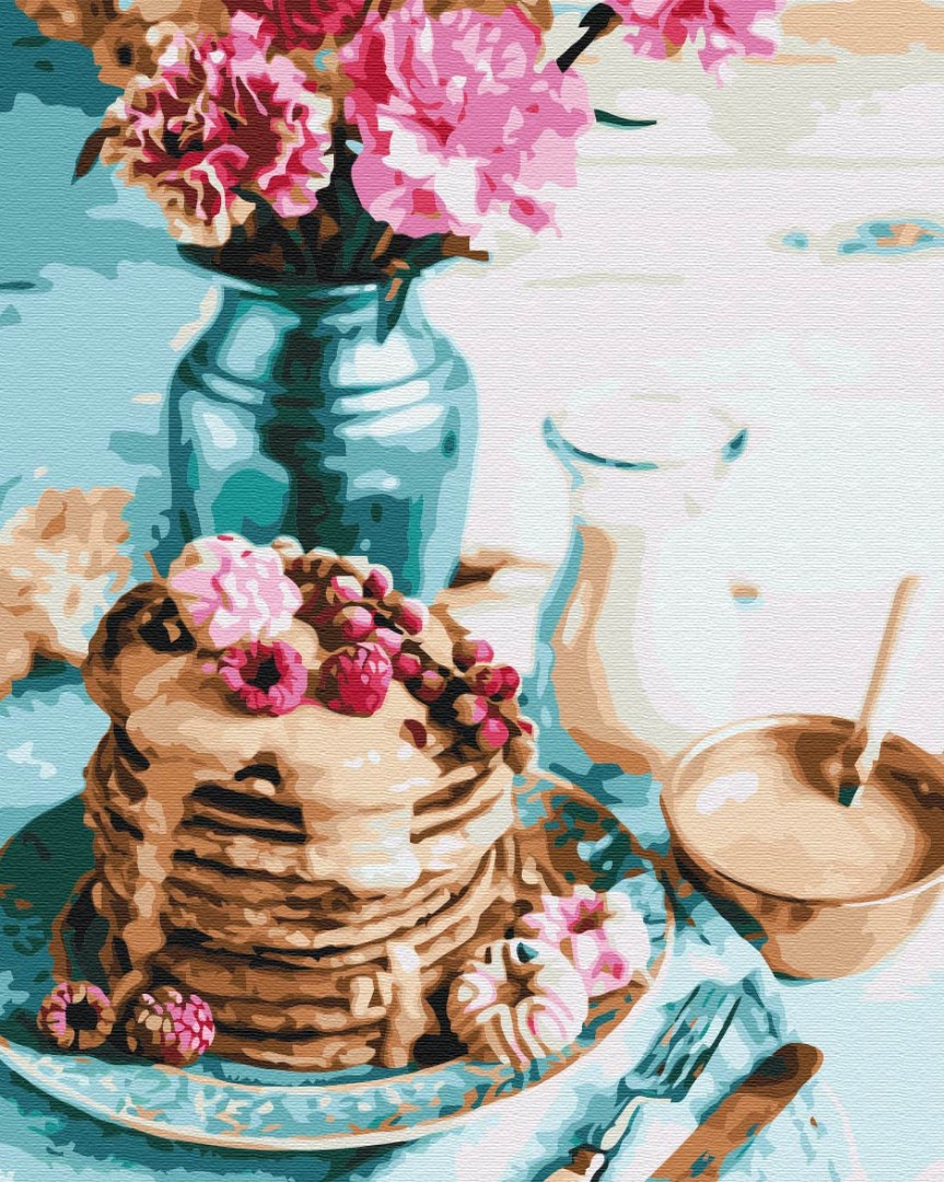 

Картина по номерам BrushMe BS34848 40*50 cм Панкейки на завтрак