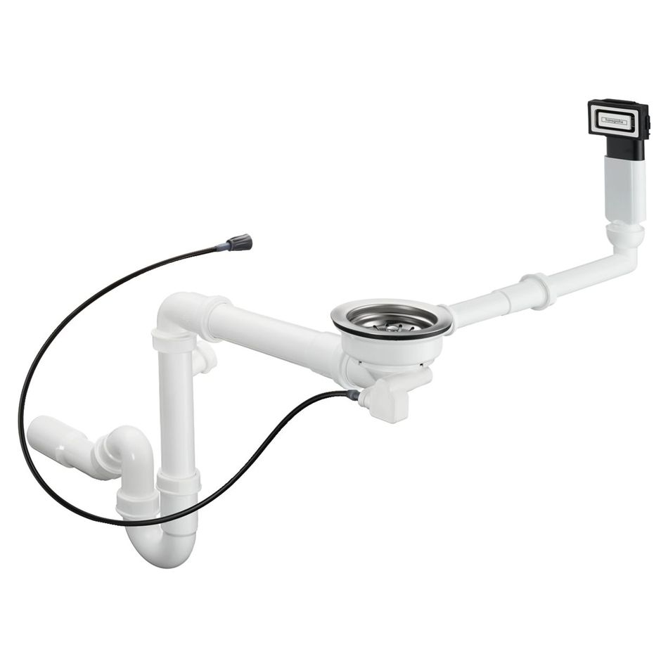 

Сифон Hansgrohe D16-12 Automatic с переливом для мойки из композита на одну чашу Select (43947000)
