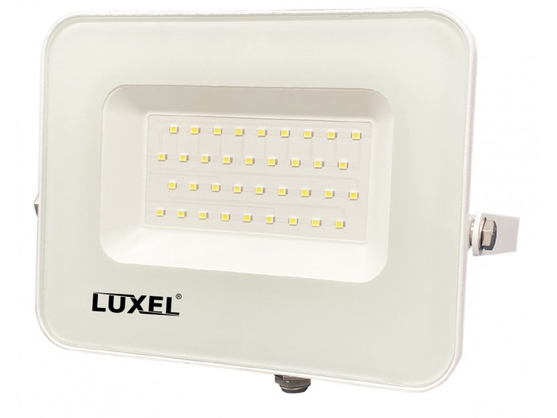 

Светодиодный белый прожектор Luxel 200х180х28мм 175-260V 30W IP65 (LED-LPEW-30С)