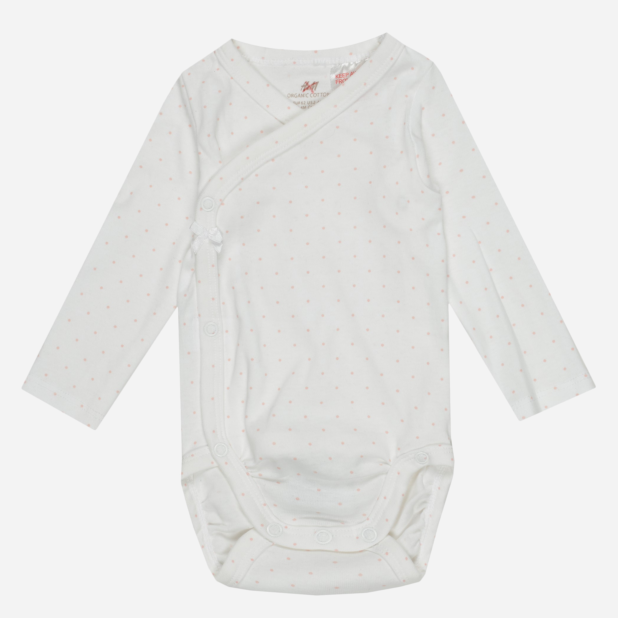

Боди H&M 202-624443 56 см Белый горошек