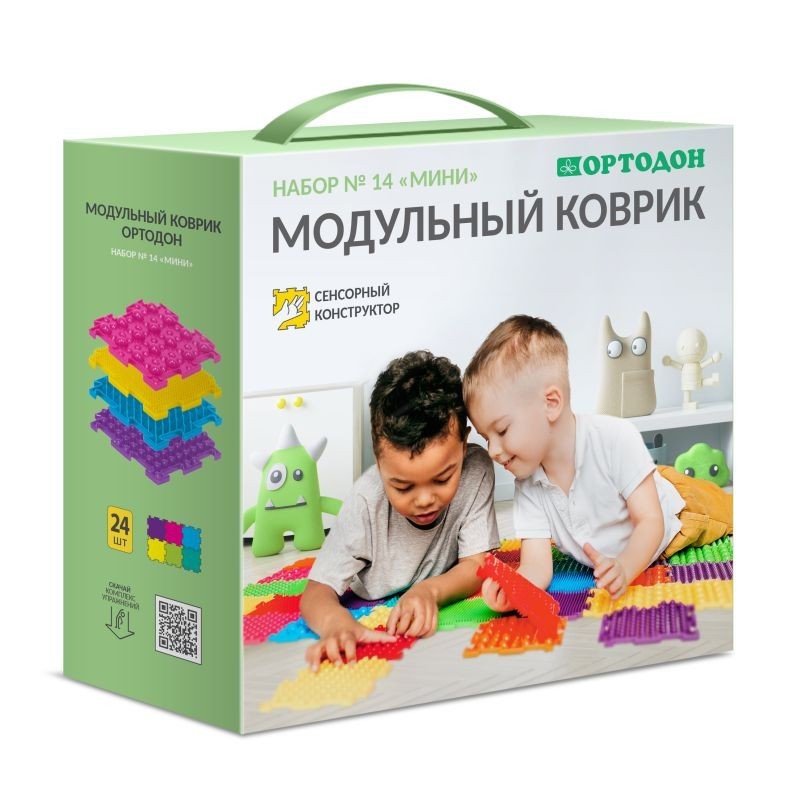 

Модульные коврики ОРТОДОН, набор «Мини» 24 мини-ортопазла