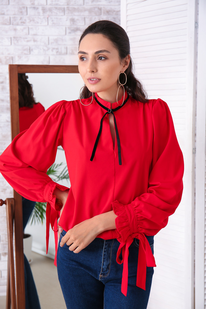 

Блуза шифоновая Fashion Girl "Mentola" 46-48 красный