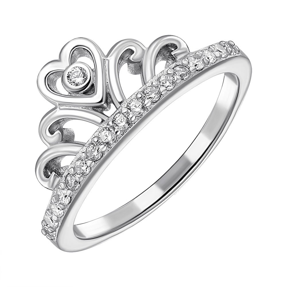 

Серебряное кольцо с фианитами 000151935 15.5 размера