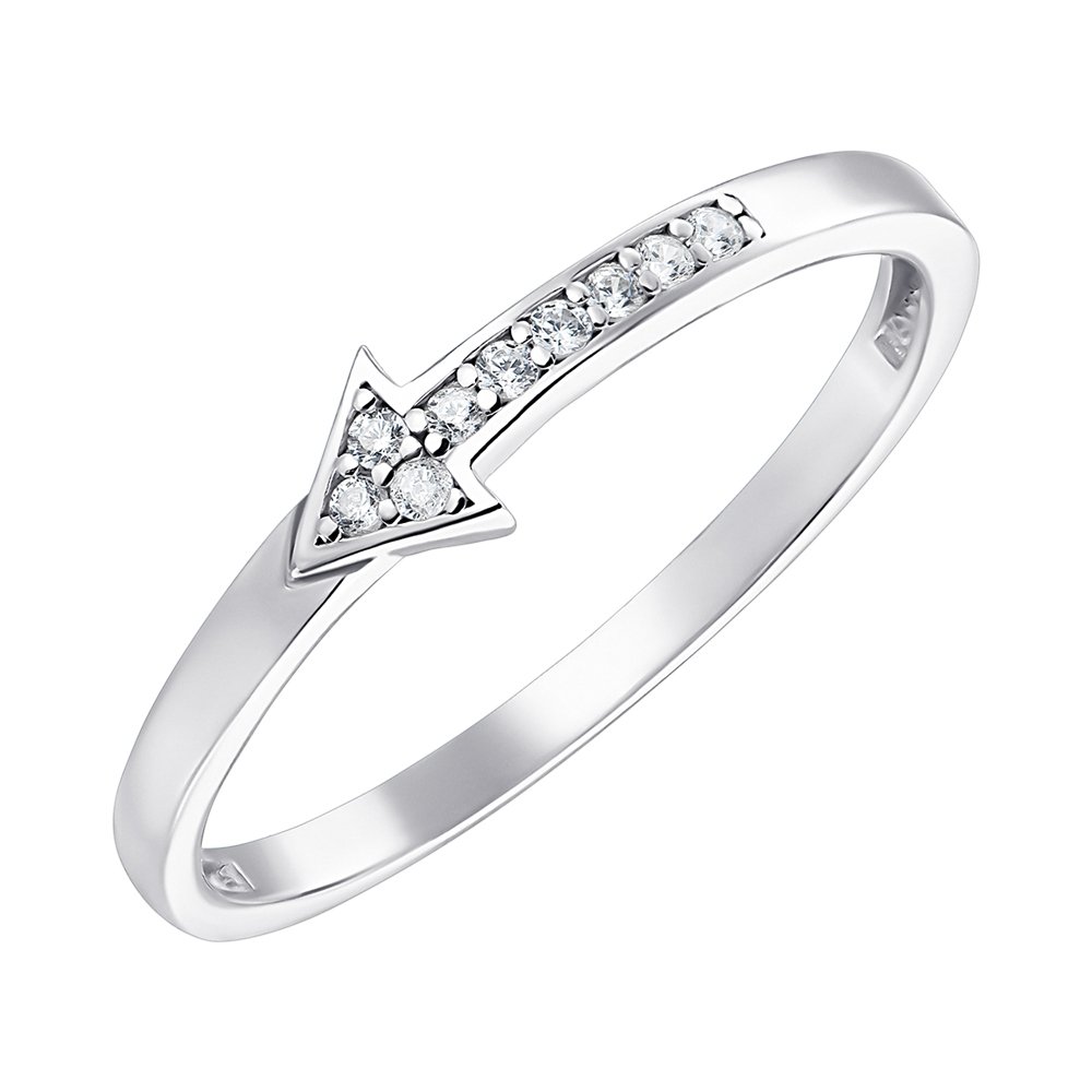 

Серебряное кольцо с фианитами 000150648 16.5 размера