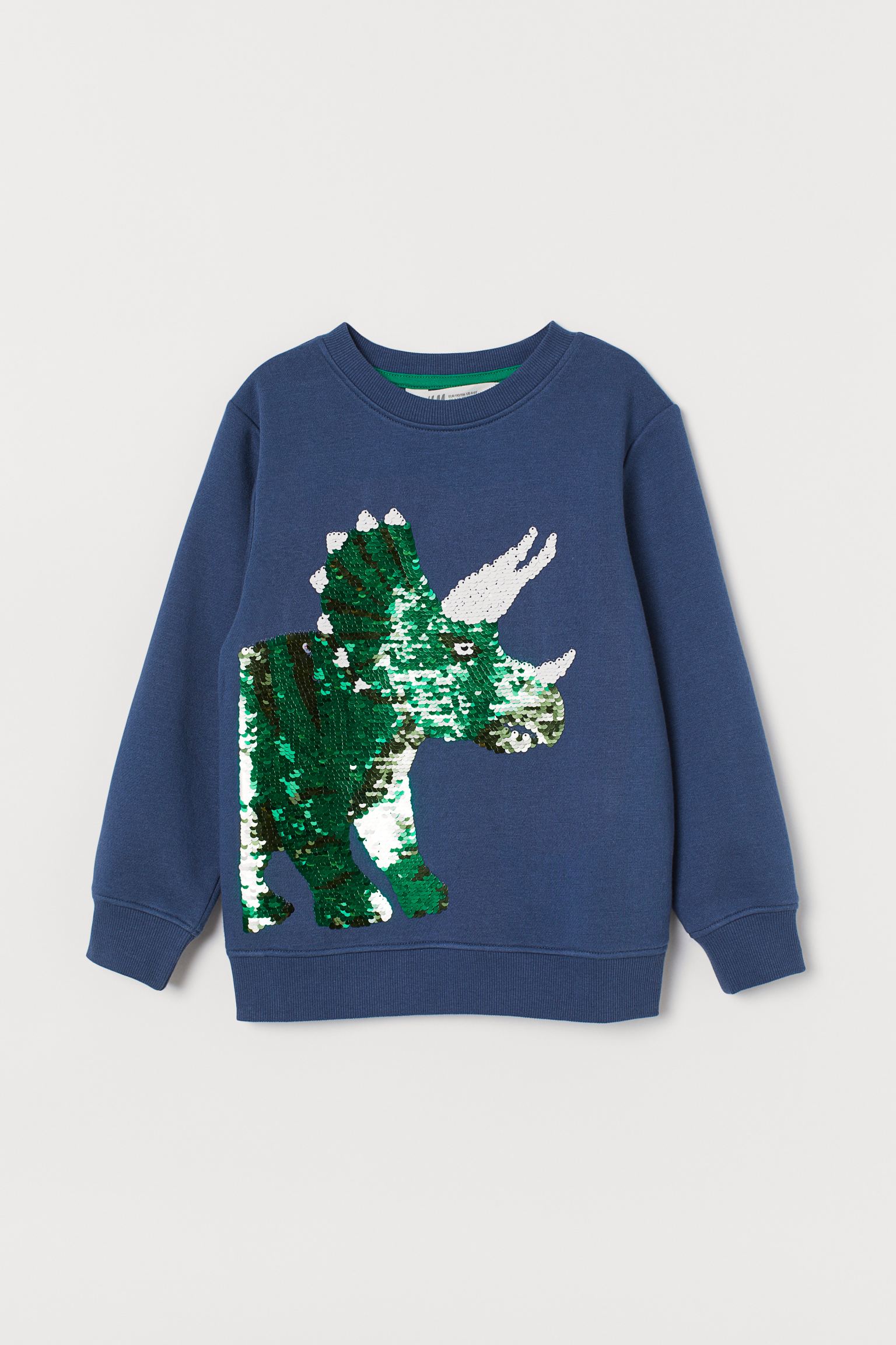 

Свитшот H&M 134 140см синий динозавры 1612777694