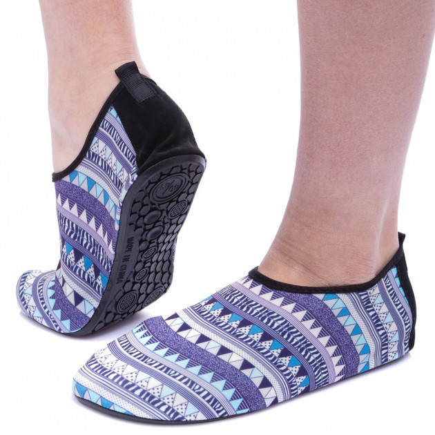 

Аквашузы Skin Shoes PL-1822 фиолетовый-серый XL(размер 40-41, 25,5-26 см) \1