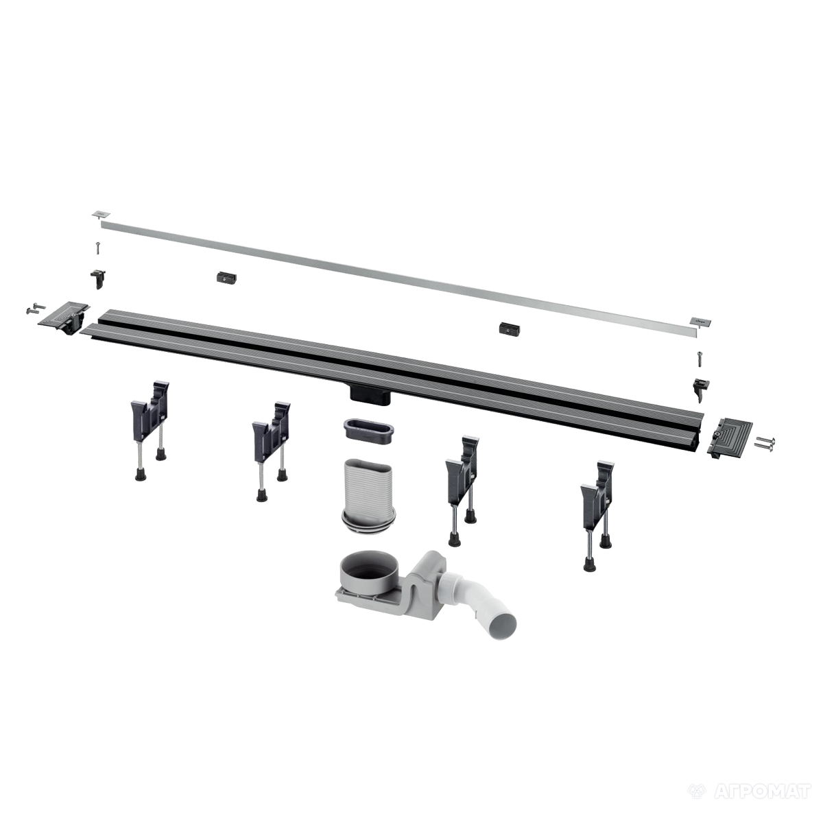 

704360 Advantix Vario Душовий лоток з вставкою глянц. 300-1200mm