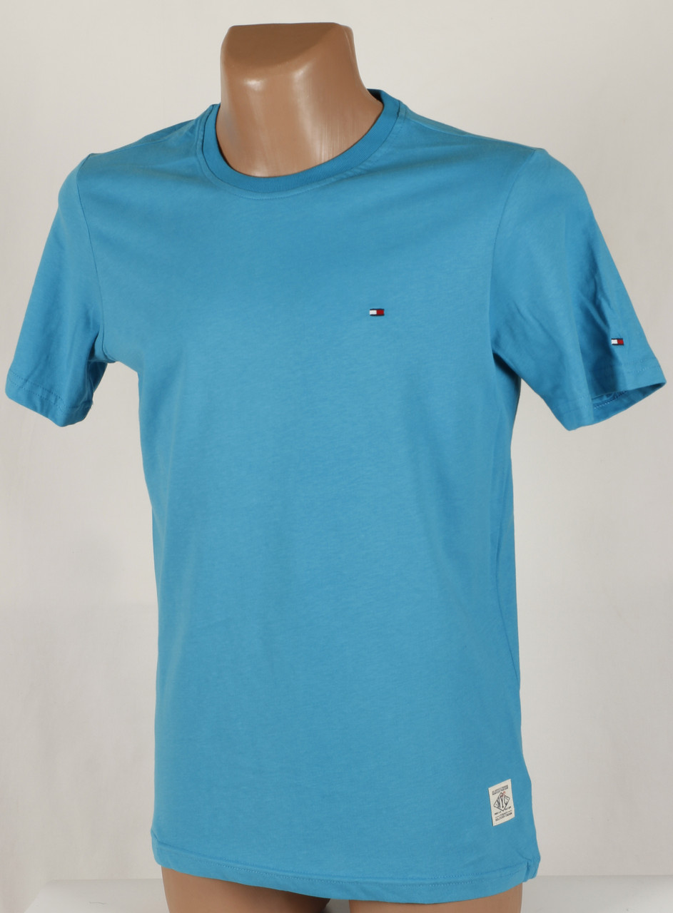 

Футболка мужская голубая Tommy H /50, Футболка мужская голубая Tommy H L/50