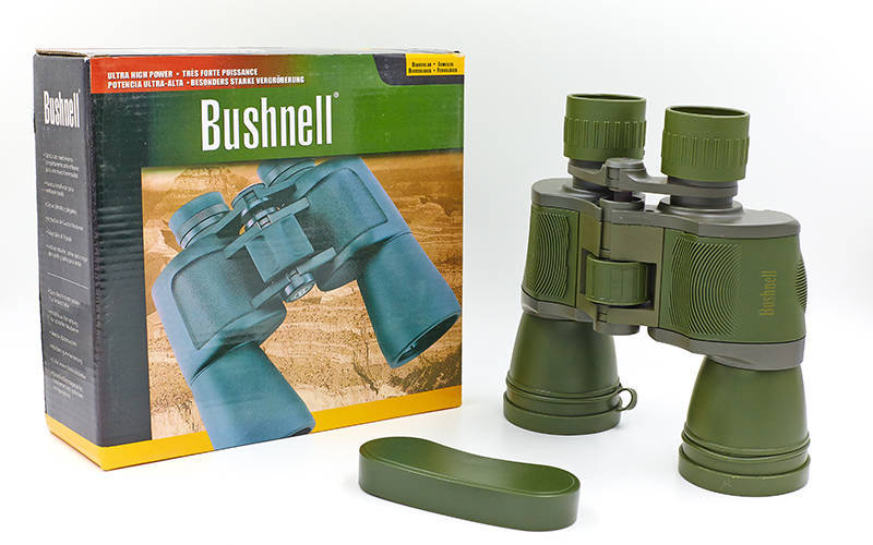 

Бинокль BUSHNELL 20х50 TY-4519 /2 (пластик, стекло, PVC-чехол), (750WD, 7х50, оливковый)