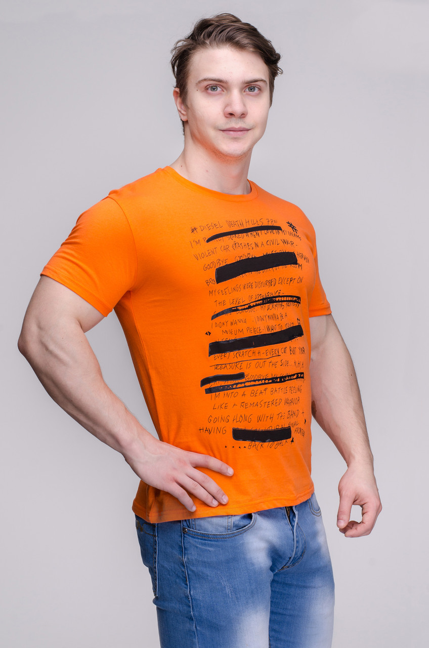 

Футболка мужская оранжевая Avecs AV-30091XL/52