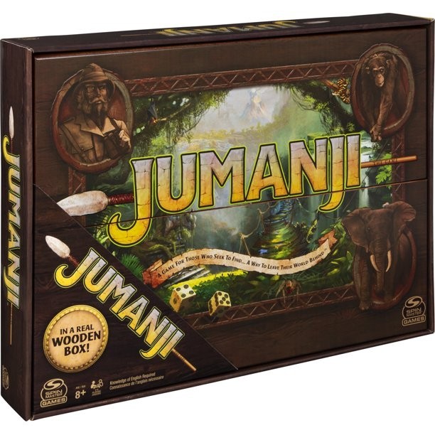 

Настольная Игра Джуманджи Jumanji классика деревянная коробка английский язык