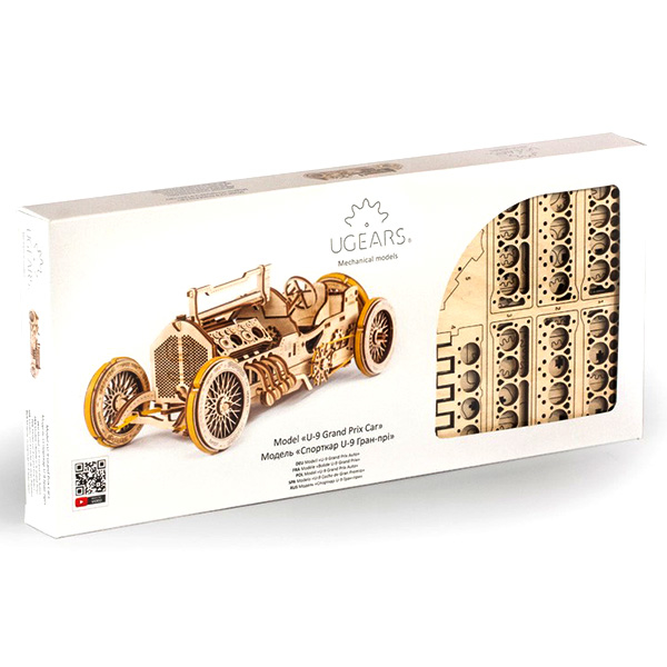 

Механические 3D пазлы UGEARS - «Спорткар U-9 Гран-при»:
