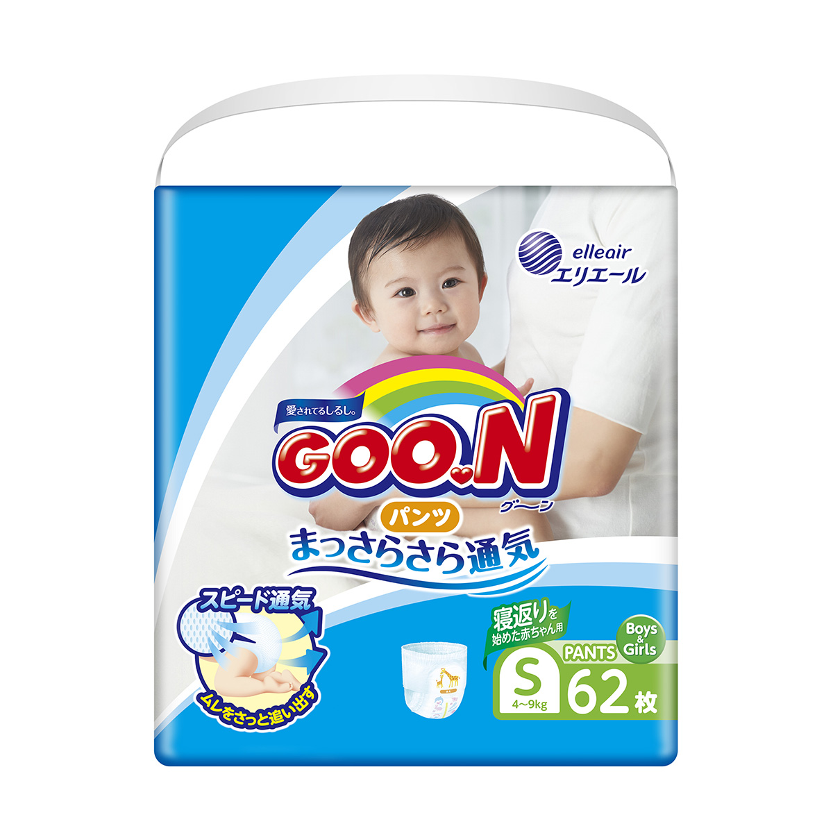 

Трусики-Підгузки Goo.N Для Активних Дітей (Розмір S, 4-9 Кг)