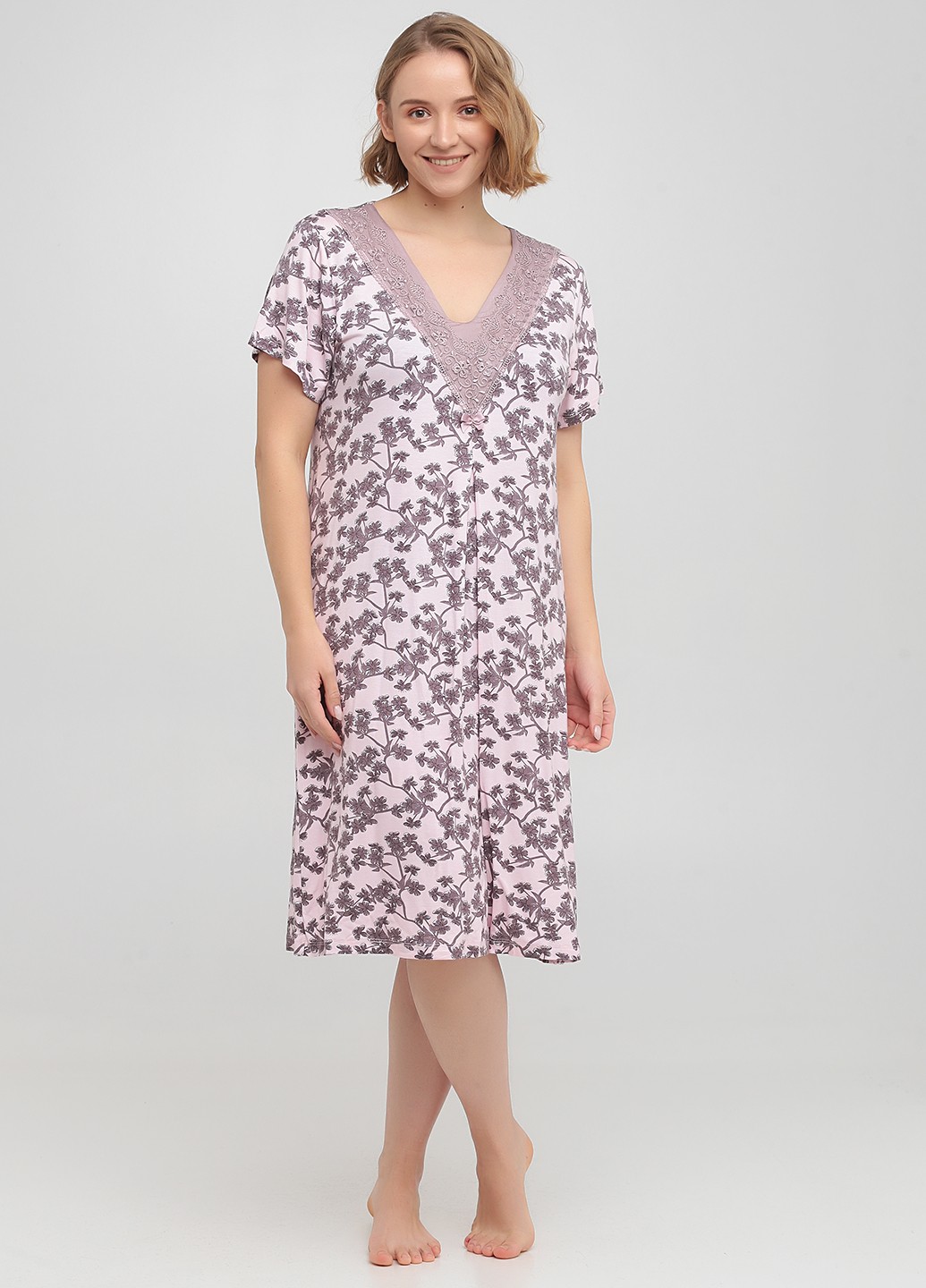 

Ночная рубашка женская Cotpark 2ХL светло-розовая (13274-29)