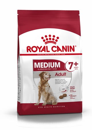 

Корм для стареющих собак средних пород MEDIUM 7+ Royal Canin 4 кг (3005040)