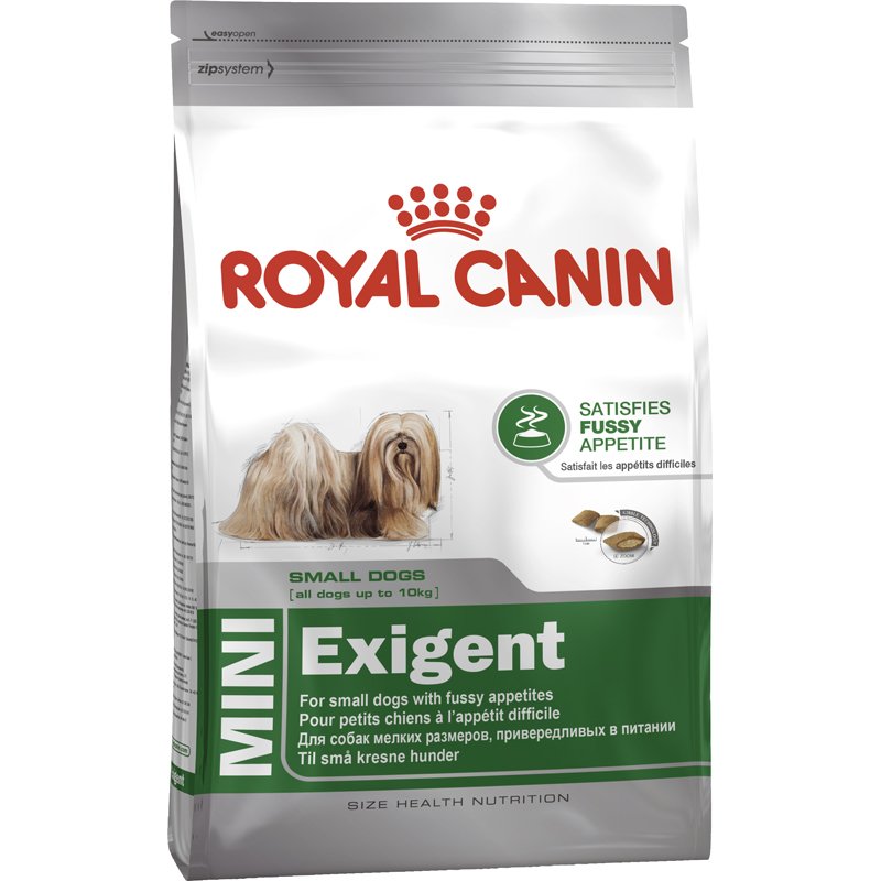 

Корм для мелких собак привередливых в питании MINI EXIGENT Royal Canin 1 кг (1006010)