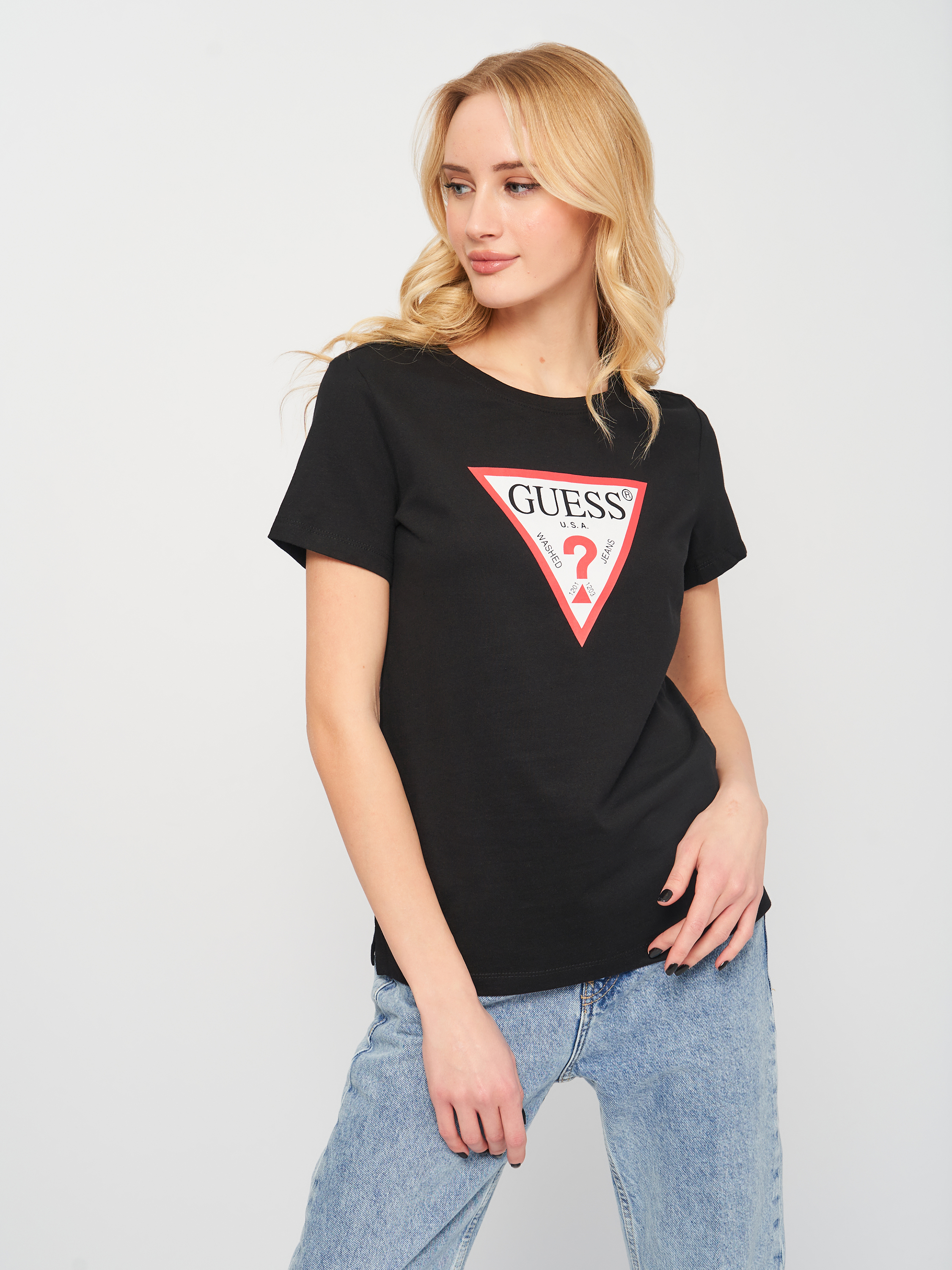 

Футболка Guess W1YI1B-I3Z11  Jet Black, Футболка Guess W1YI1B-I3Z11 L Jet Black