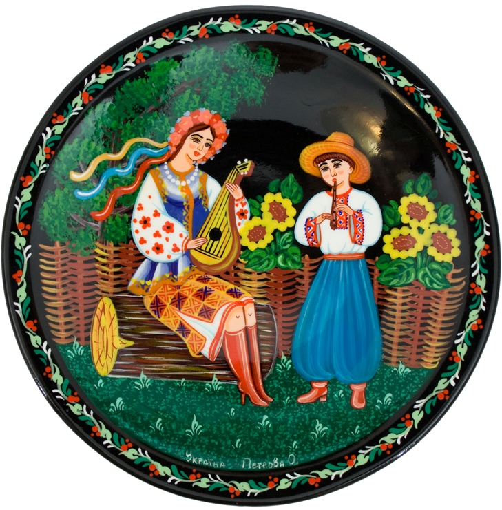 

Тарелка «Бандуристка» HandMade Present Ручная работа