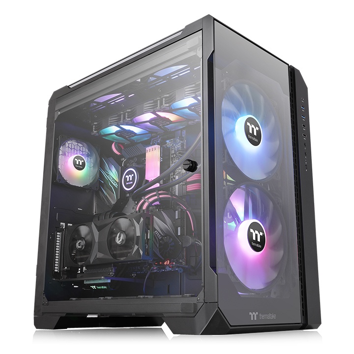 

Корпус Thermaltake View 51 Tempered Glass ARGB Edition Black (CA-1Q6-00M1WN-00) без БП