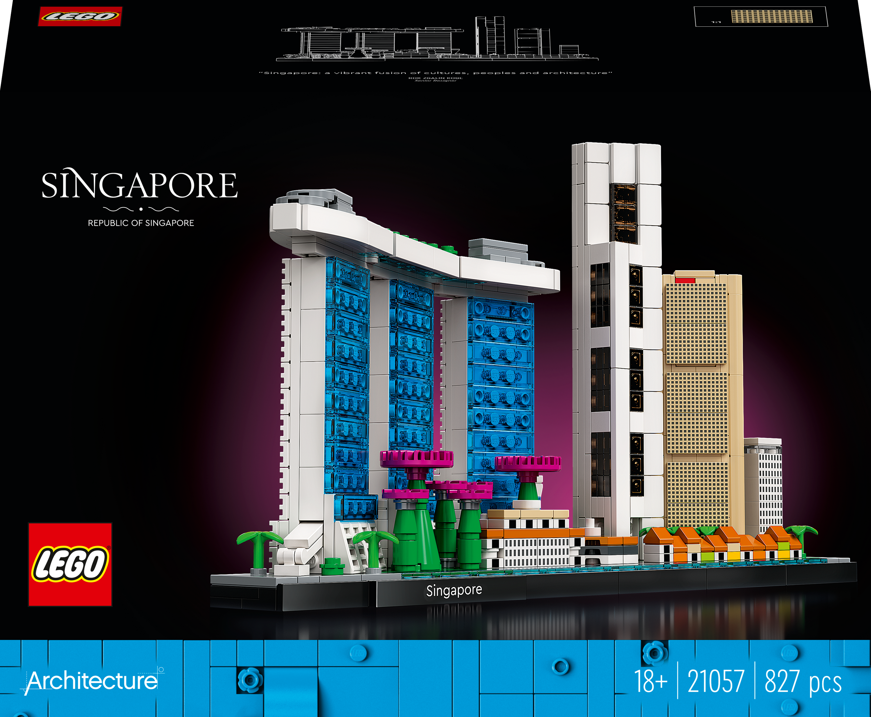 

Конструктор LEGO Architecture Сингапур 827 деталей (21057)