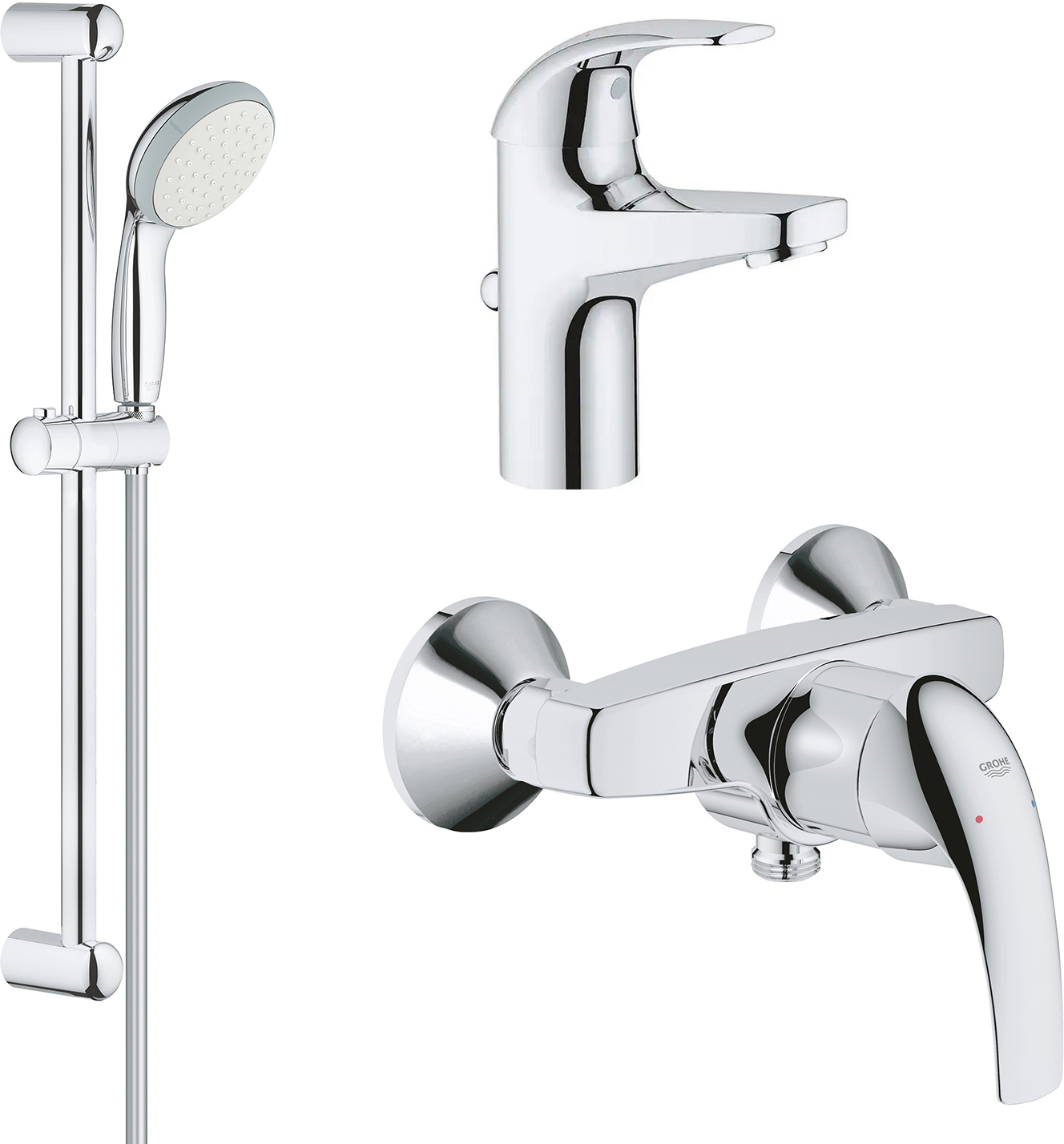 

Набор смесителей GROHE Start Curve 126747 (23805000+23767000+26196000)