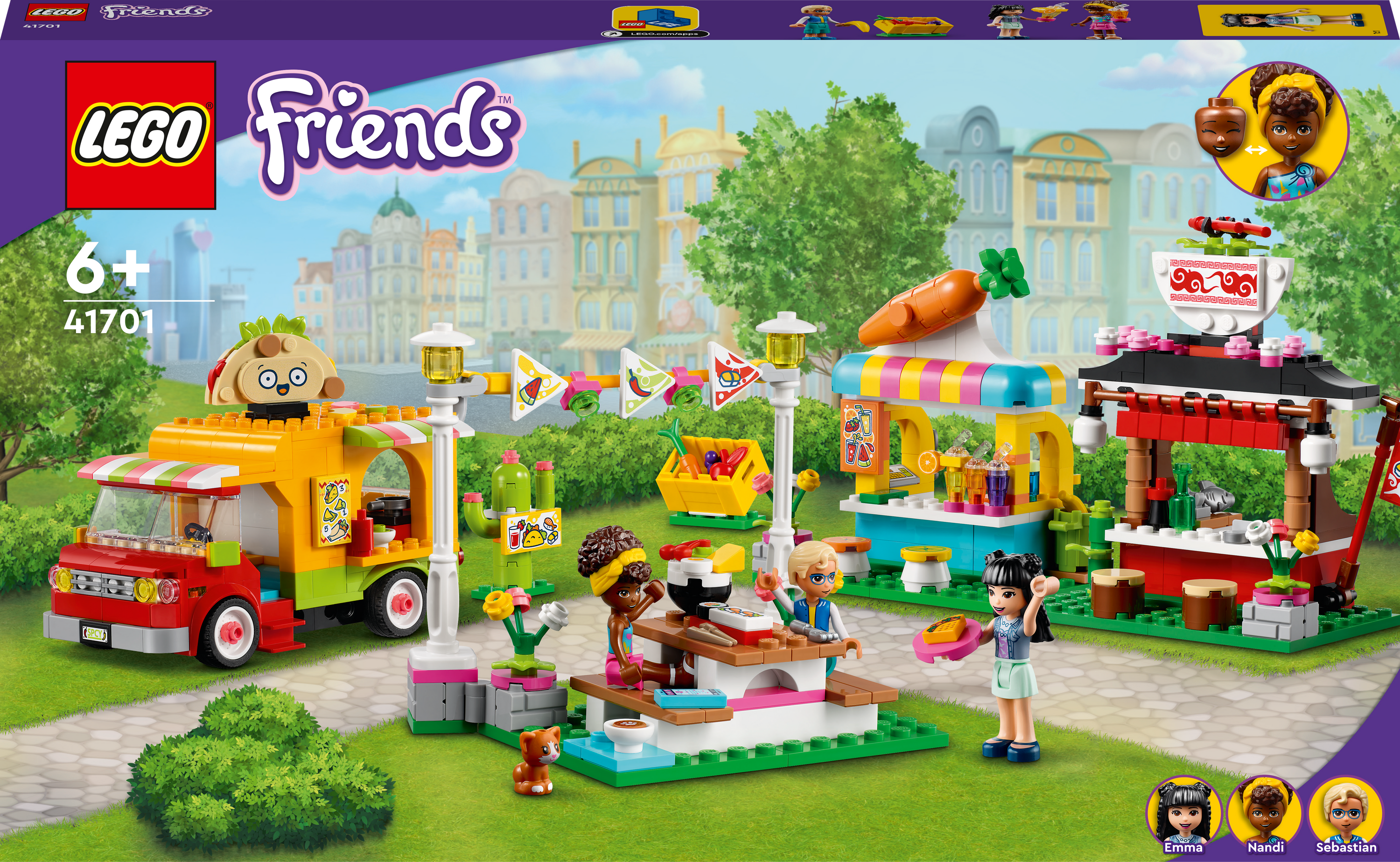 

Конструктор LEGO Friends Рынок уличной еды 592 деталей (41701)