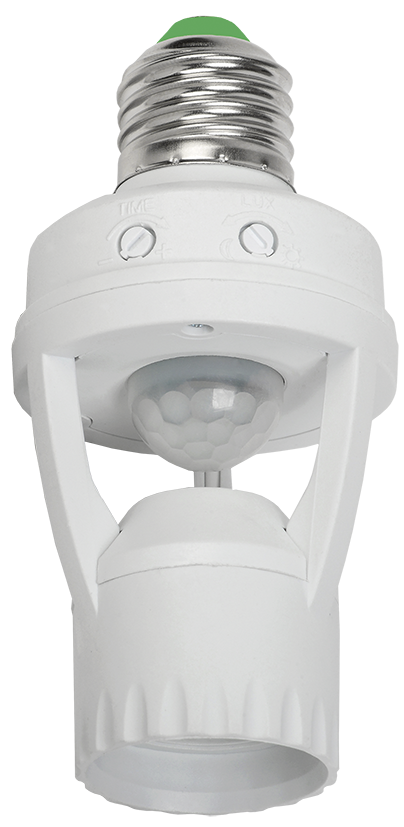 

Датчик движения ДД 045 белый E27 60Вт 360гр 6м IP20 IEK (LDD10-045-60-001)