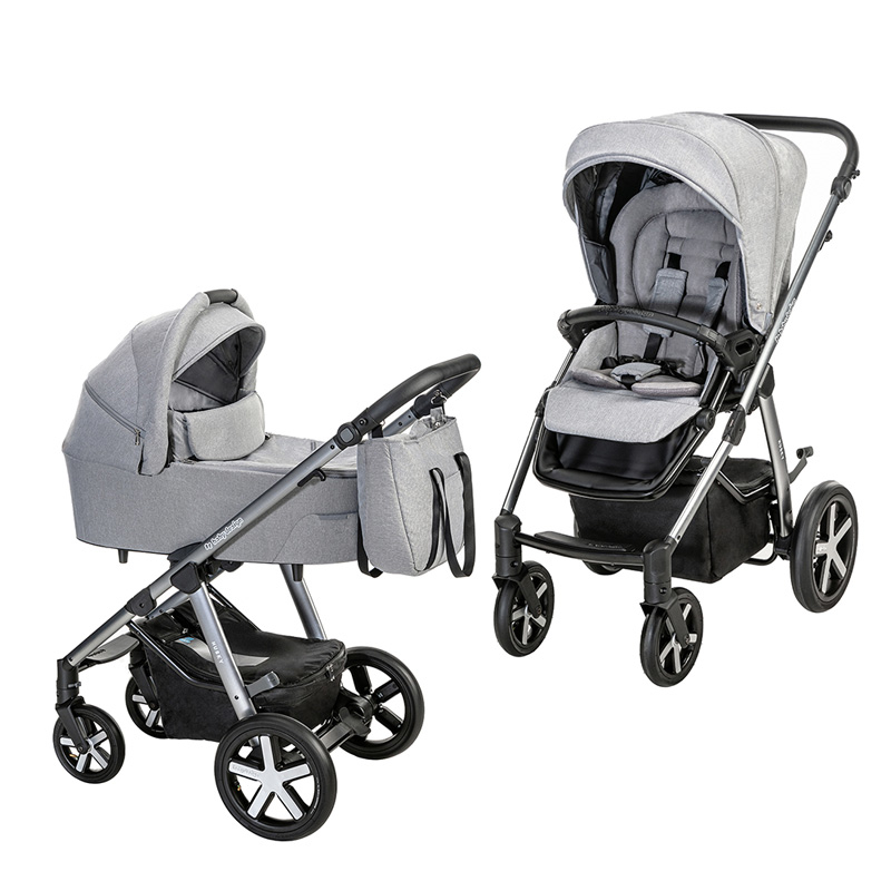 

Универсальная коляска 2в1 Baby Design Husky NR 2021 107 Silver Gray