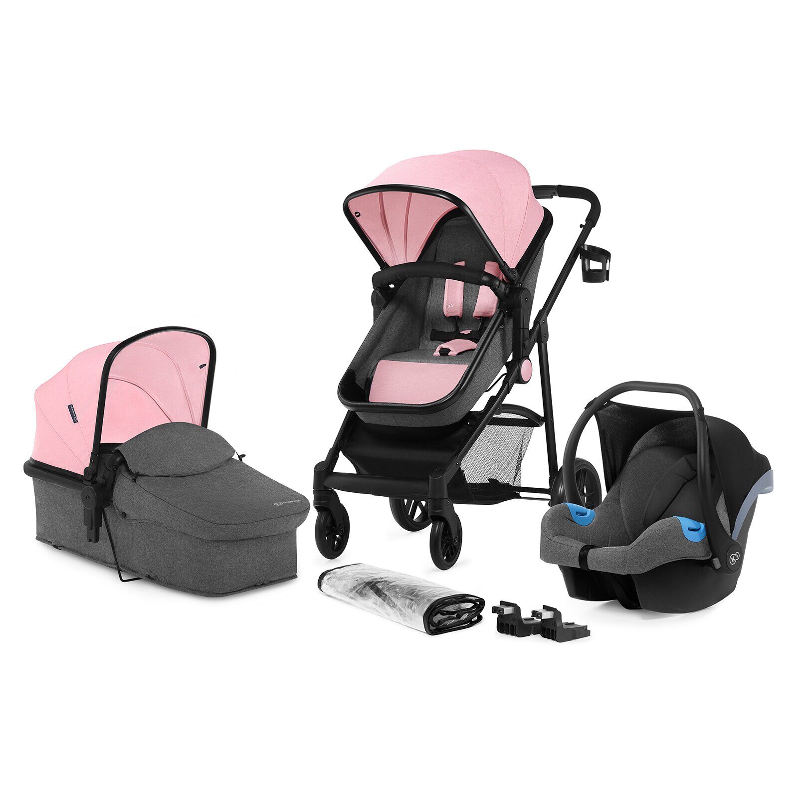 

Универсальная коляска 3в1 Kinderkraft Juli Pink