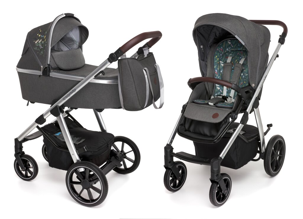 

Универсальная коляска 2в1 Baby Design Bueno 117 Graphite