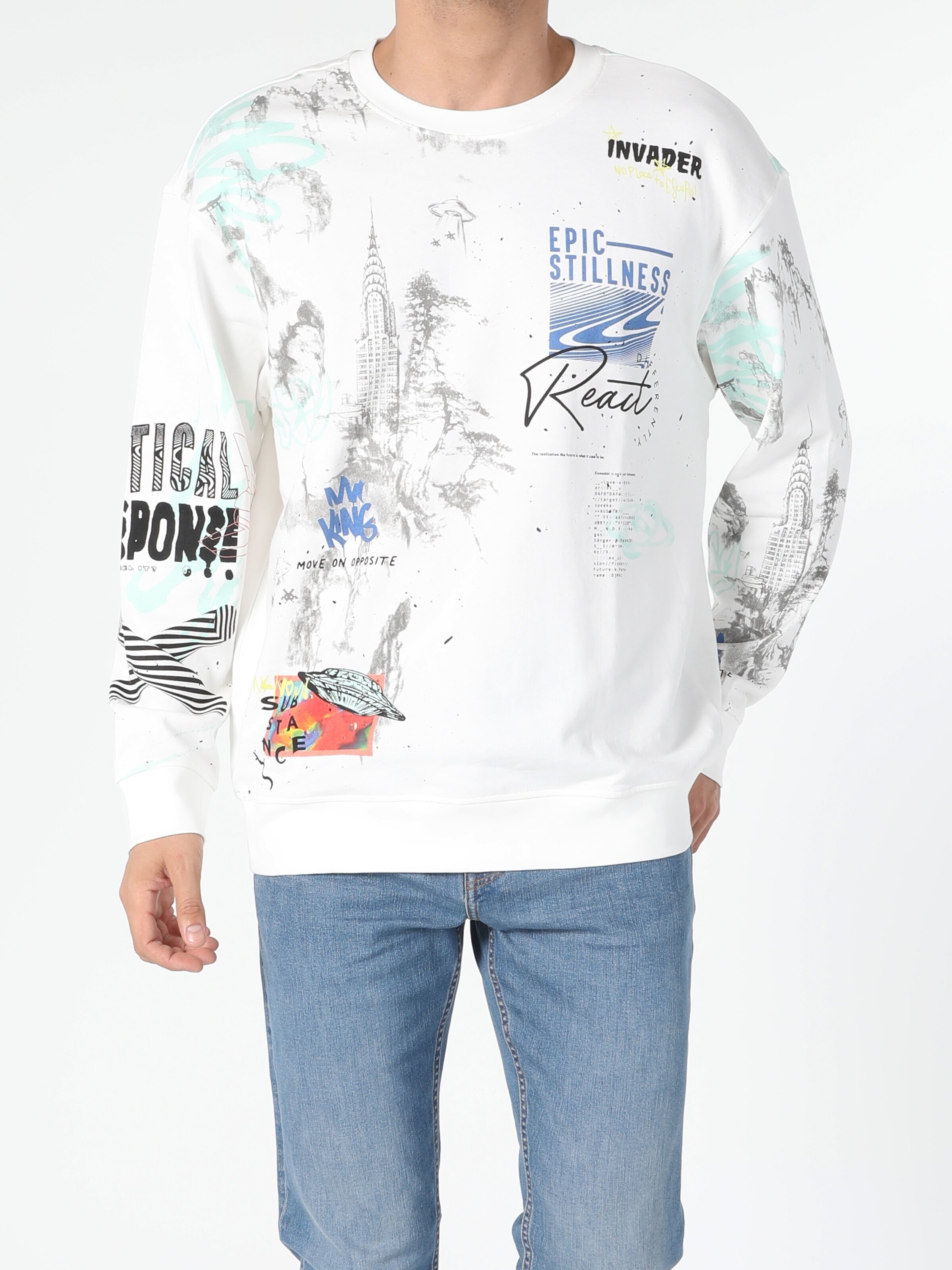 

Свитшот Colin's CL1054847WHT  White, Свитшот Colin's CL1054847WHT XL White