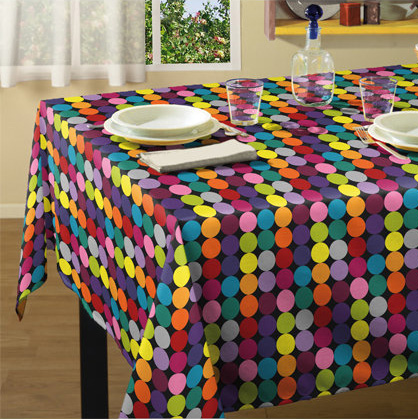 

Скатерть с акриловой пропиткой Circles Multicolor TT108832 140x220